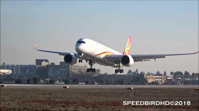 近距离接触香港航空的空客A350900客机!