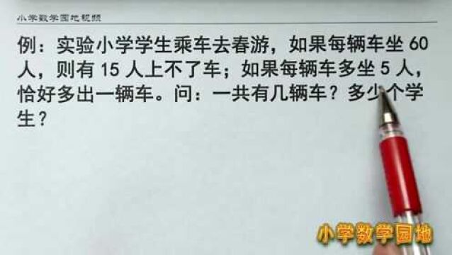 小学数学四年级思维训练课 解答复杂的盈亏问题 整理条件非常重要