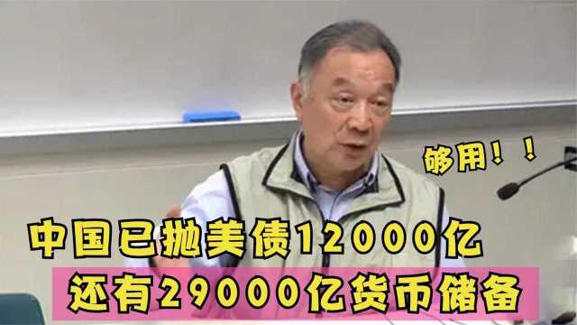 中国已抛美债12000亿,还有29000亿货币储备!温铁军教授演讲