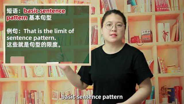 一分钟一词汇,短语sentence pattern你知道它是什么意思吗