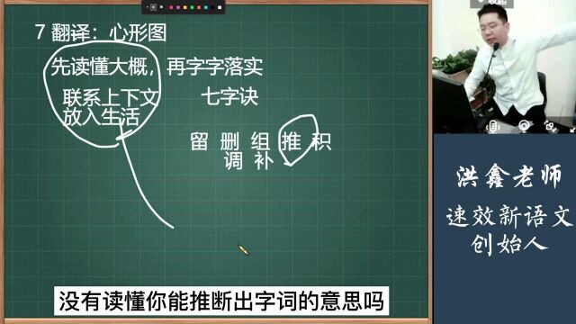 七字诀翻译法,文言文翻译学好这个,从此不再丢分!