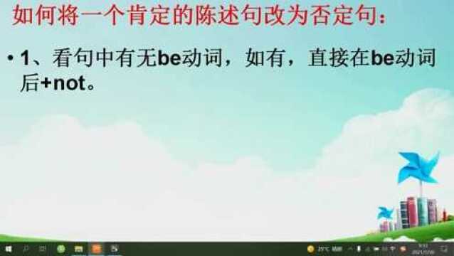 小学英语基础语法精讲(1)——你知道如何将肯定句变为否定句吗?