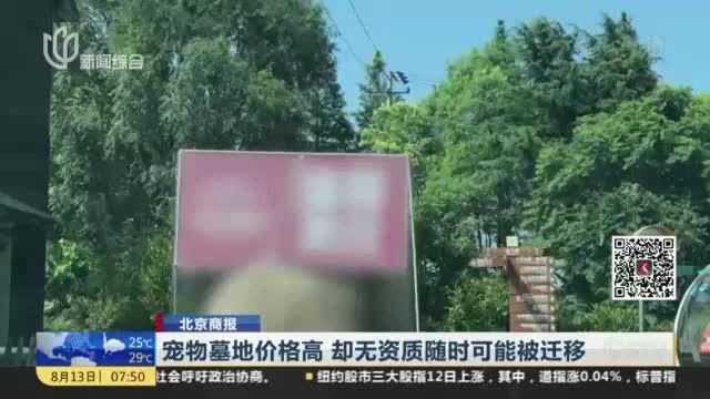 宠物墓地价格高 却无资质随时可能被迁移