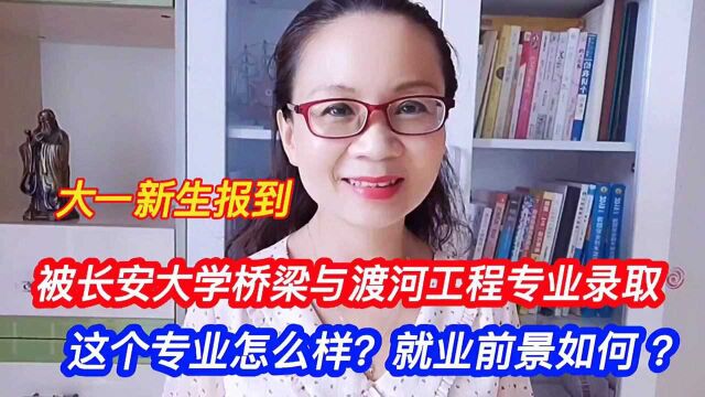 被长安大学桥梁与渡河工程专业录取,这个专业怎么样?就业前景如何?