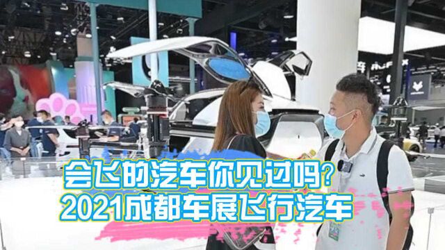 会飞的汽车你见过吗?2021成都车展飞行汽车!