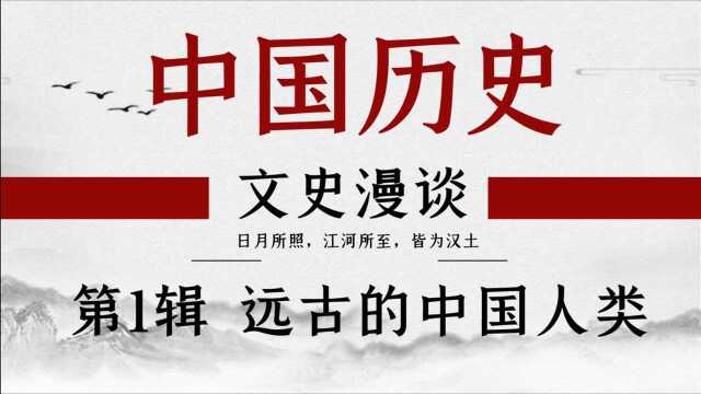 文史漫谈之中国历史 第一辑:远古的中国人类