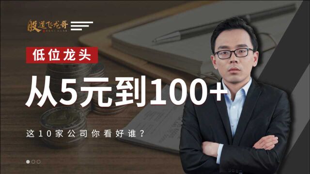 G价从5元到100+ ,这10家公司大有可为,你看好哪家?