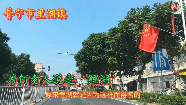 普宁市里湖镇,老人说是“鲤湖”,原来和它的地理位置有关