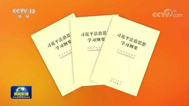 《习近平法治思想学习纲要》出版发行