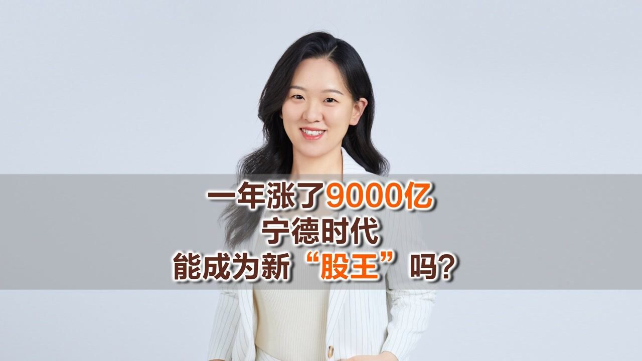 一年涨了9000亿,宁德时代能成为新“股王”吗?