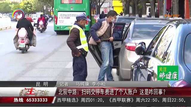 北辰中路:扫码交停车费进了个人账户,这是咋回事?