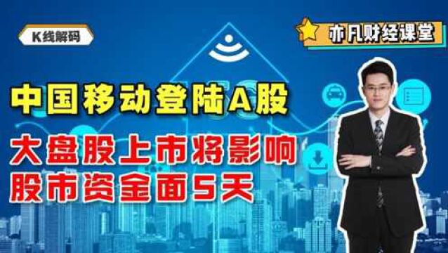 中国移动登陆A股,大盘股上市将影响股市资金面5天