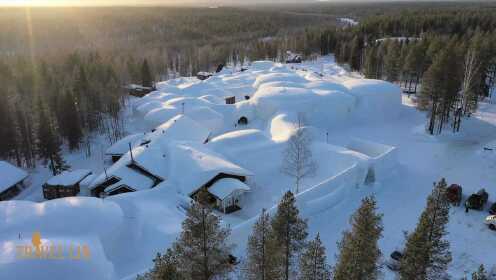 用冰做成的酒店：芬兰冰雪城堡