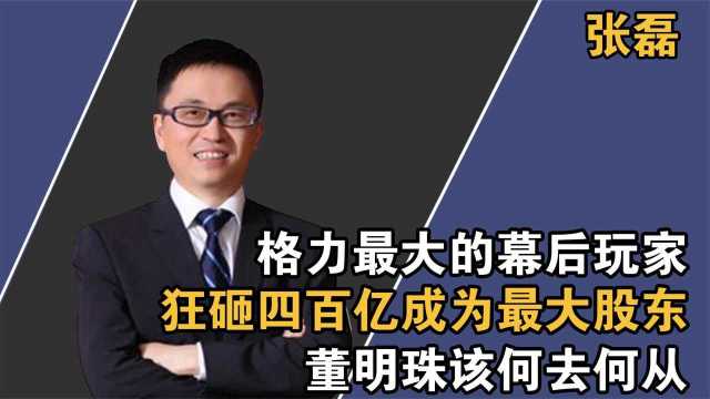 格力真正的幕后“玩家”!砸400亿成最大股东,董明珠该何去何从