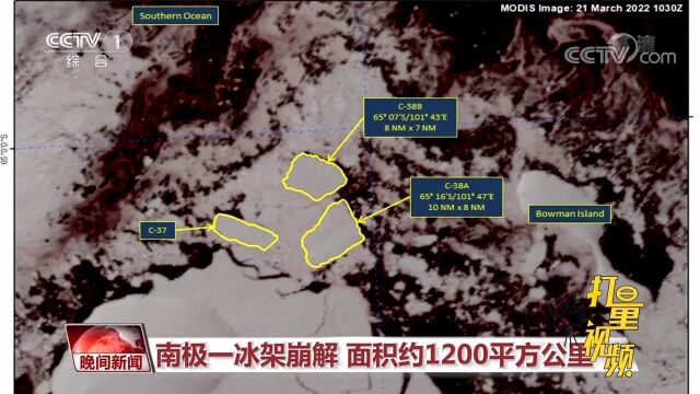 南极一冰架崩解,面积堪比一座大都市