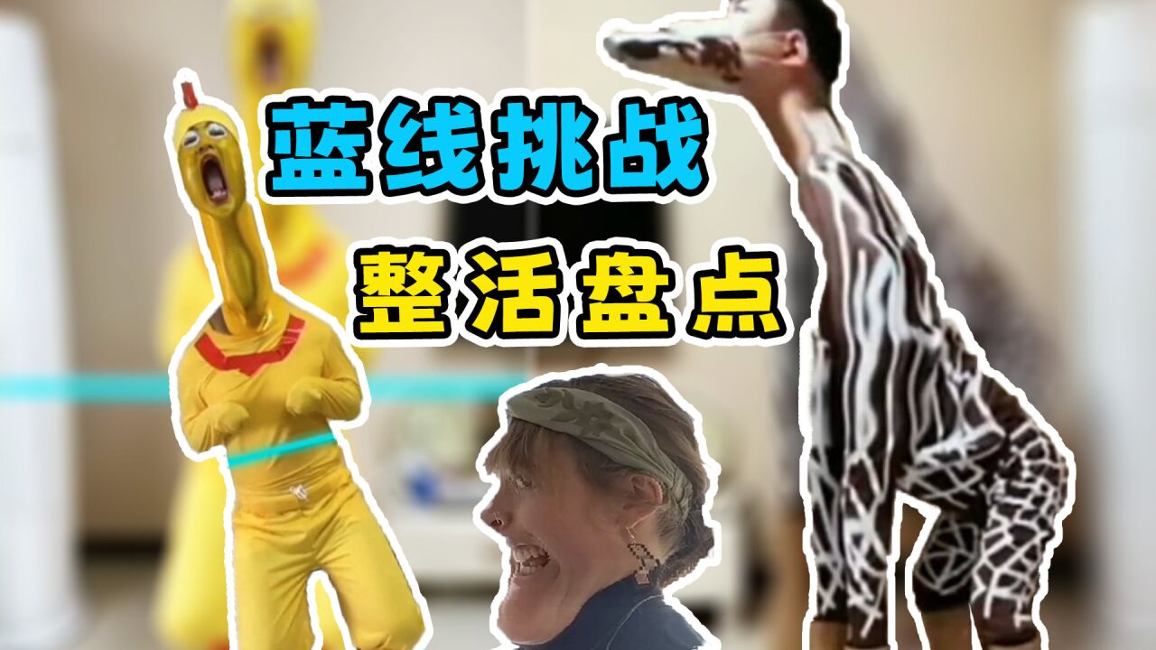 尖叫鸡对峙长颈鹿?蓝线挑战又来整活