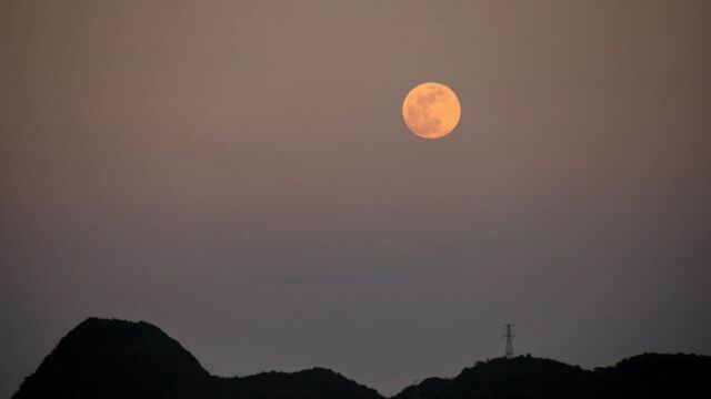  中秋节 八月十五中秋 月亮 实拍十五月亮赏月 明月圆月视频