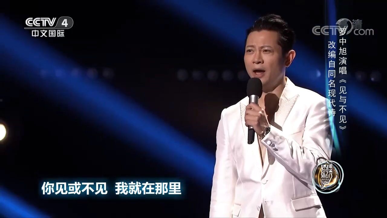 歌曲《见与不见》,实力唱将罗中旭深情演唱,开口跪