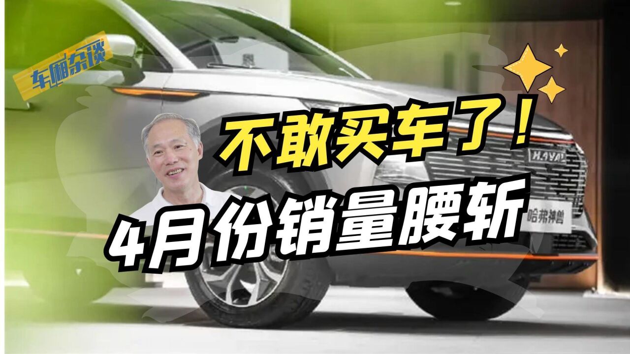 消费者不敢买车了!4月份销量腰斩的背后