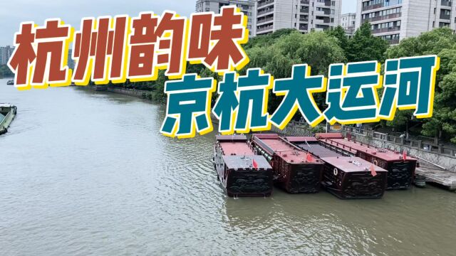 3元就可坐水上巴士,畅游杭州京杭大运河,欣赏河两岸的江南风光