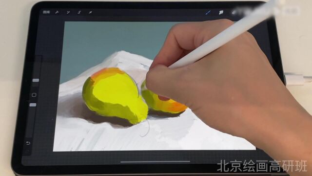 procreate数字绘画课程:第一课(作品欣赏+静物梨)