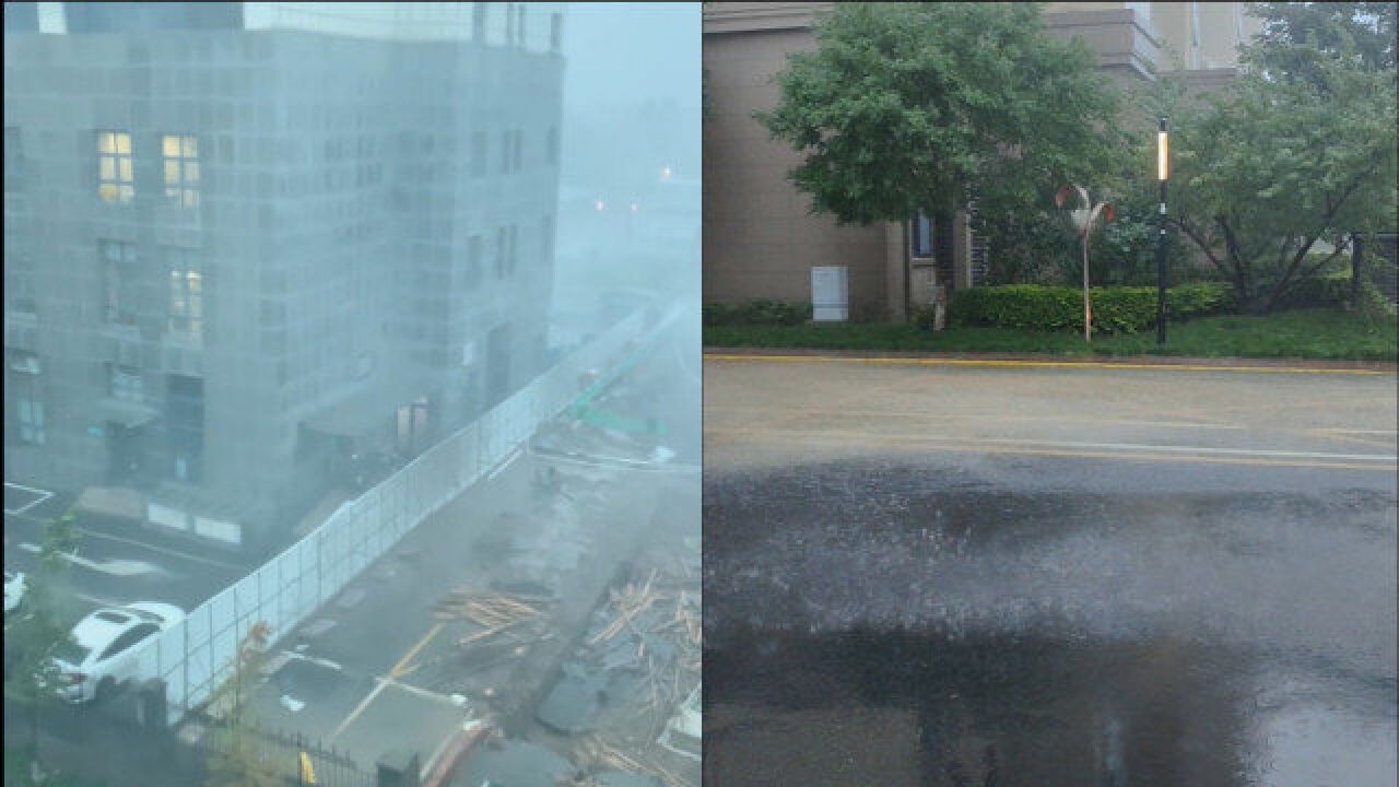 青岛发布暴雨红色预警 局部降雨量达100毫米以上