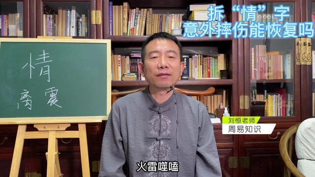 刘恒易经:拆“情”字 意外摔伤能恢复吗