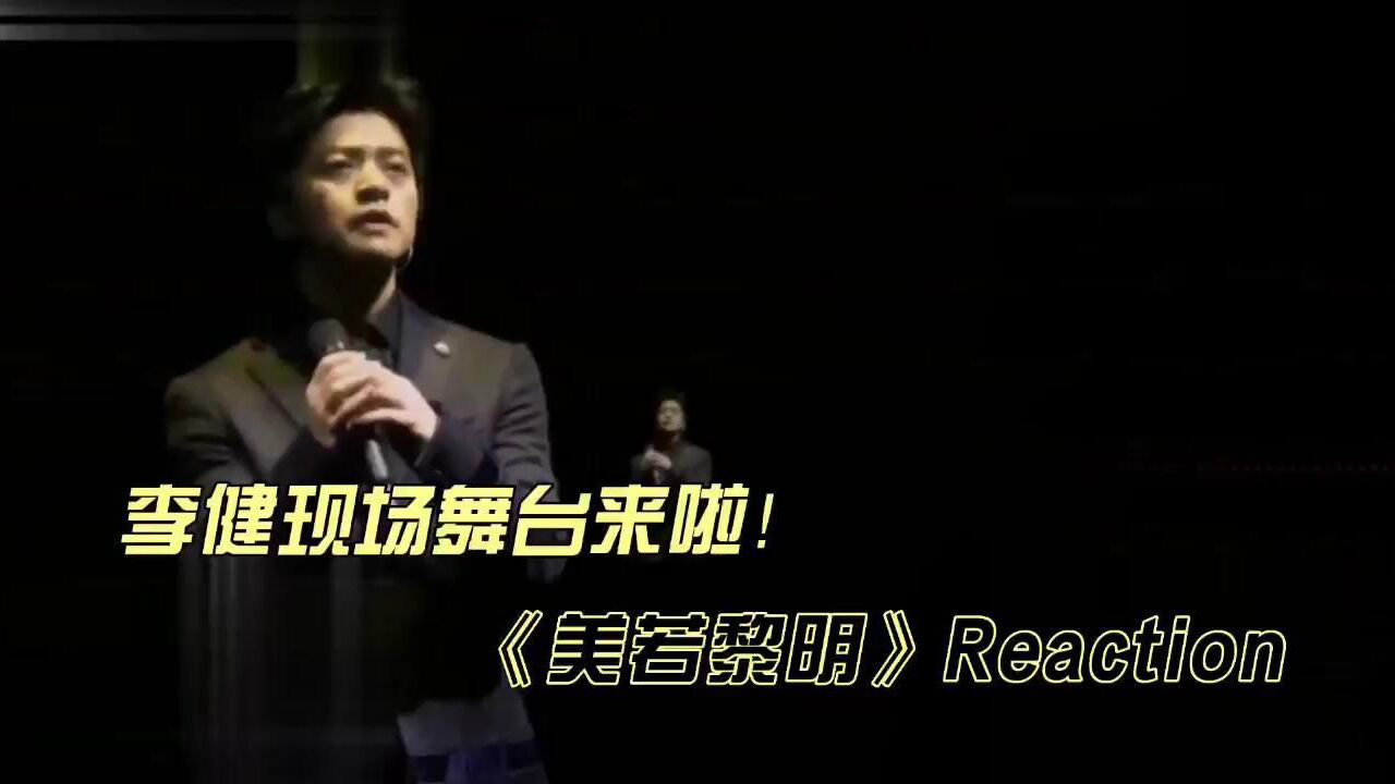 李健现场舞台《美若黎明》reaction