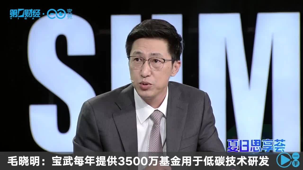 毛晓明:宝武每年提供3500万基金用于低碳技术研发丨一手