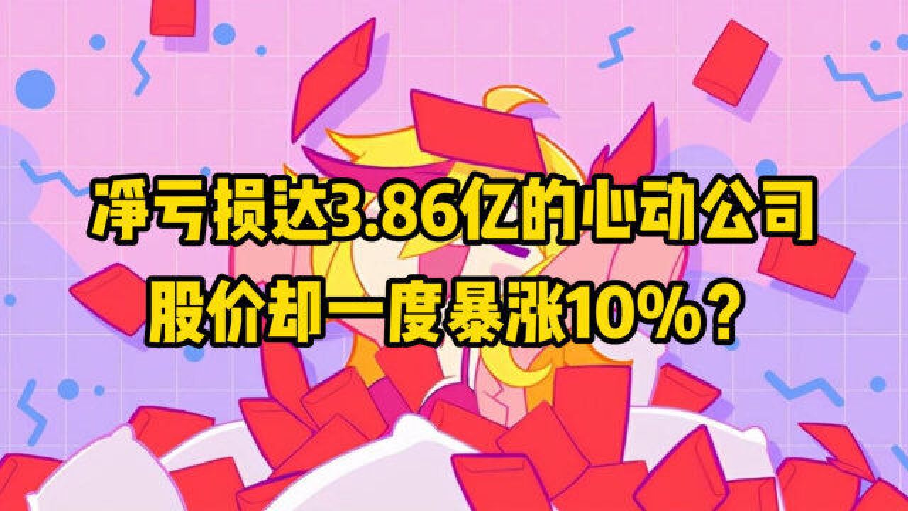 净亏损达3.86亿的心动公司,股价却一度暴涨10%?