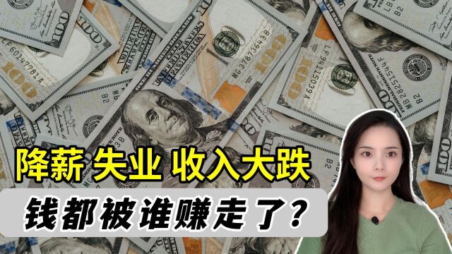 降薪、裁员、失业,收入大降!钱都去哪了?答案在这里