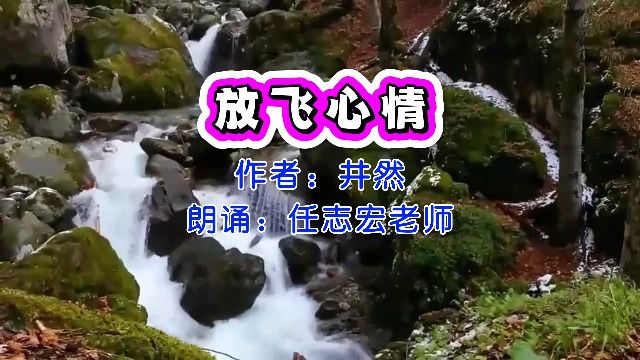 井然《放飞心情》,任志宏老师朗诵