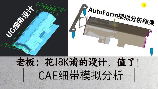 连续模细带带料设计,新招设计被质疑,老板看到CAE分析:值了