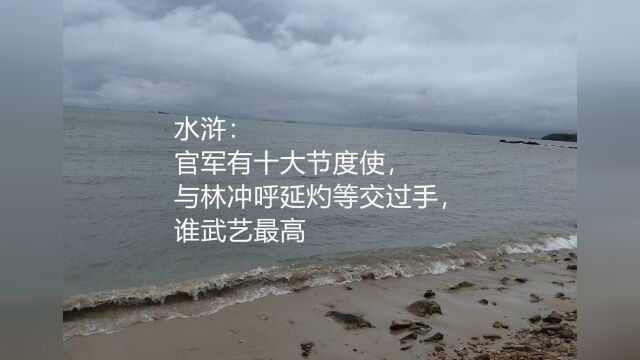 水浒:官军有十大节度使,与林冲呼延灼等交过手,谁武艺最高