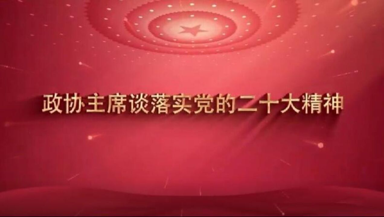 政协主席热议二十大丨杨波:努力建睿智之言 献务实之策