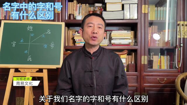 刘恒易经:名字中的字和号 有什么区别