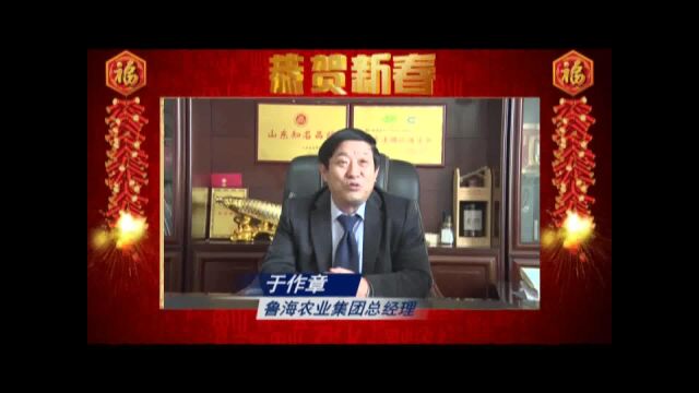 鲁海集团公司总经理于作章给全市人民拜年