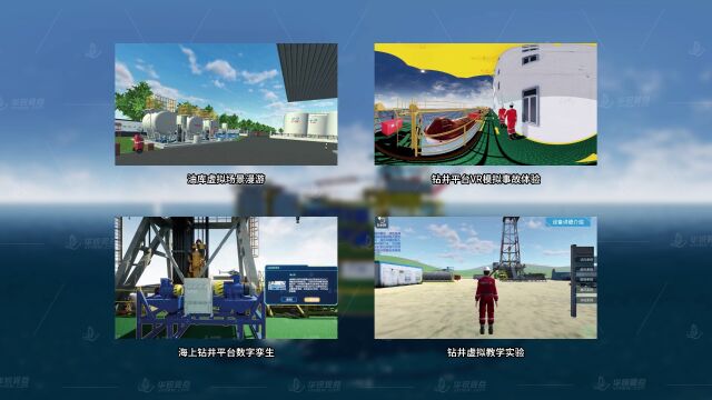 石油行业VR培训课件:场景漫游、事故体验、数字孪生可视化、钻井教学实验,支持多个终端使用,提供沉浸式体验