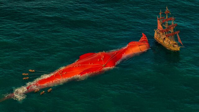 海里出现巨型怪兽,船长用了30年才将其抓获《海兽猎人》