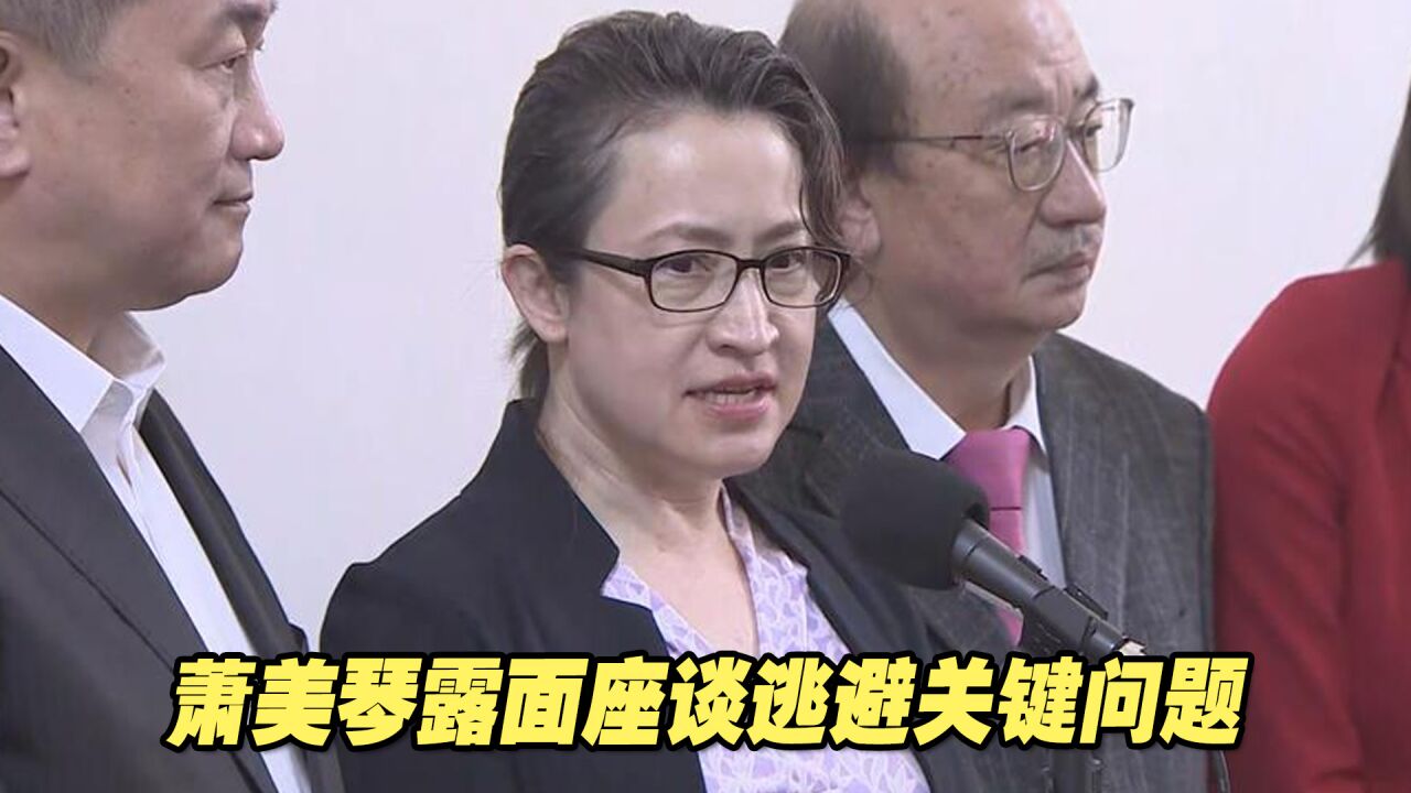 游锡堃要求设新事务处接待窜台议员,萧美琴露面座谈逃避关键问题