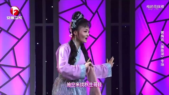 黄梅戏《胭脂湖》选段,扮相俊俏,嗓音好听细腻丨花戏楼