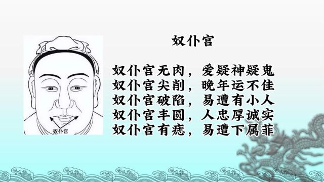 奴仆宫面相十二宫