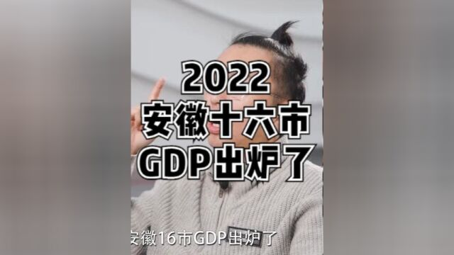 安徽16市GDP出炉了!看看谁才是弟中弟~#安徽 #经济 #多多宝藏店 #拼多多春节不打烊