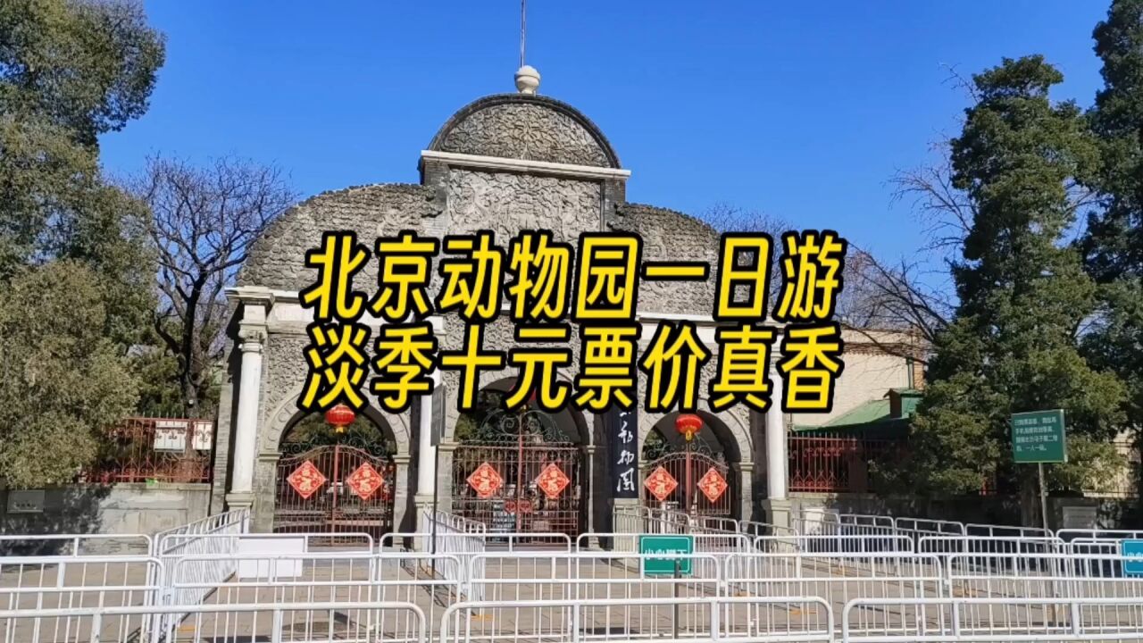 北京动物园的淡季票价10块大洋很值呀,看了这么多动物太上瘾了