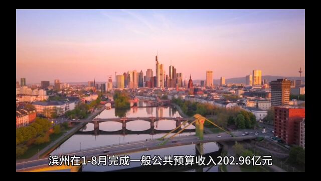 2023年18月滨州各地财政收入,邹平持续向好,沾化增长加快