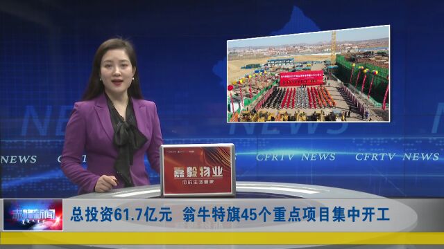 重点项目建设提升年•“县”在行动 | 总投资61.7亿元 翁牛特旗45个重点项目集中开工