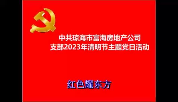 富海公司支部清明节主题党日活动