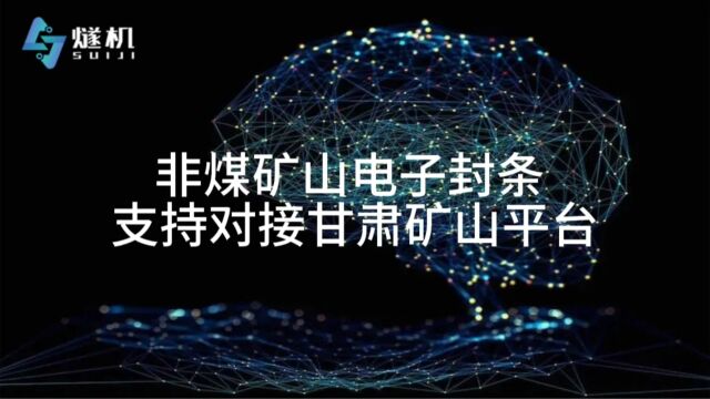 非煤矿山电子封条 支持对接甘肃省矿山监管平台