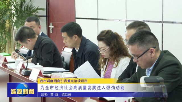 涟源市调度招商引资重点洽谈项目为全市经济社会高质量发展注入强劲动能