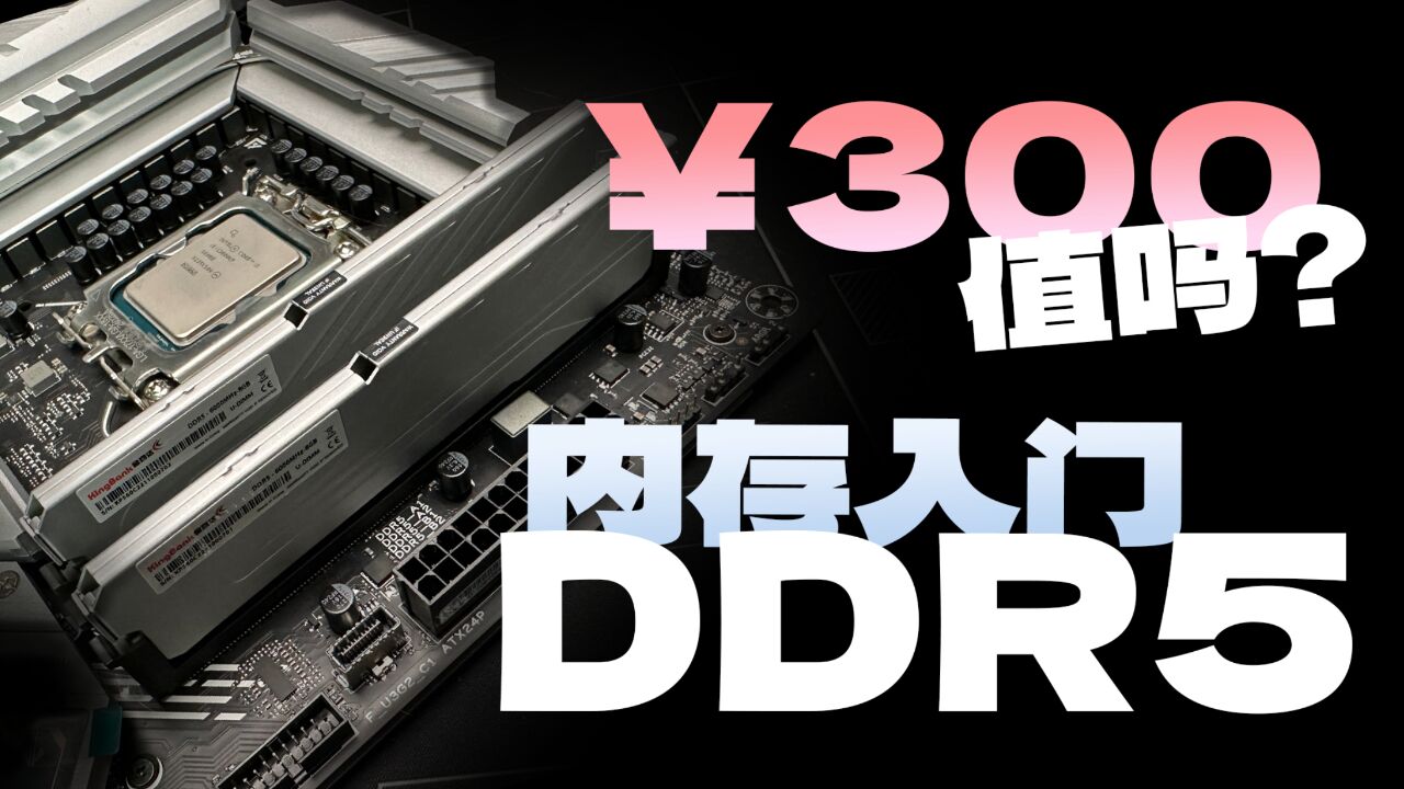 ￥300出头即可入门DDR5!低价位DDR4 DDR5内存对比测试&选购建议